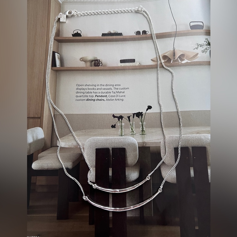 Banana Republic Silver Layered Necklace